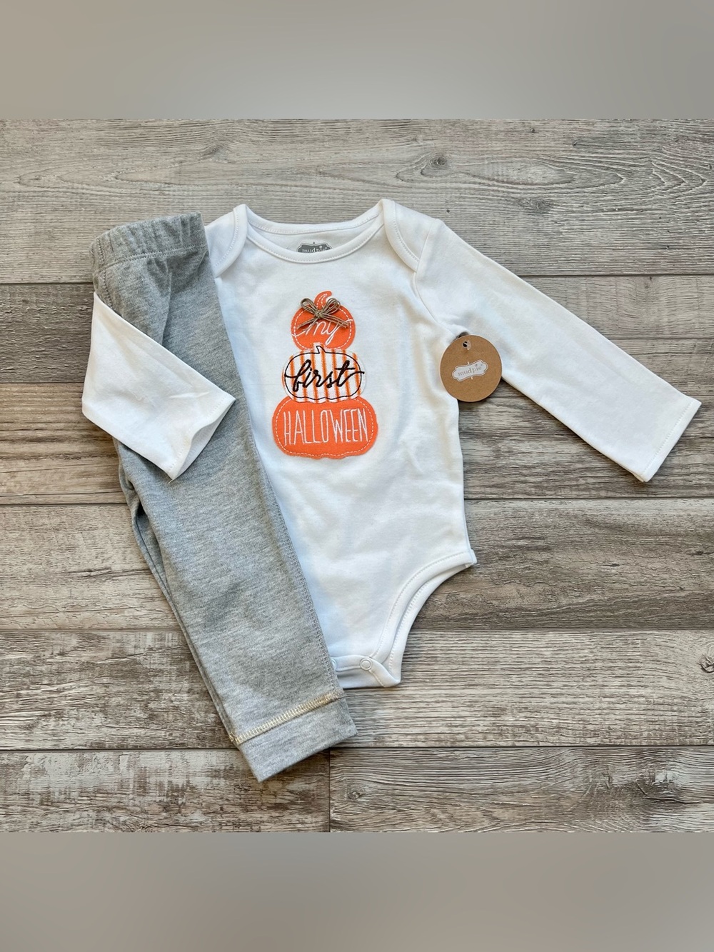 NWT Mudpie Girls ‘My First Halloween’ Outfit Size 6/9 Months